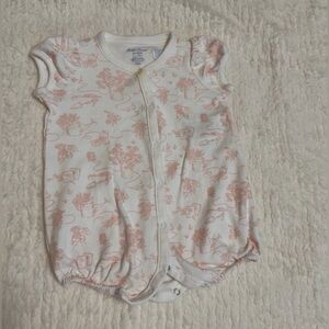 Ralph Lauren White and Pink Floral Onesie